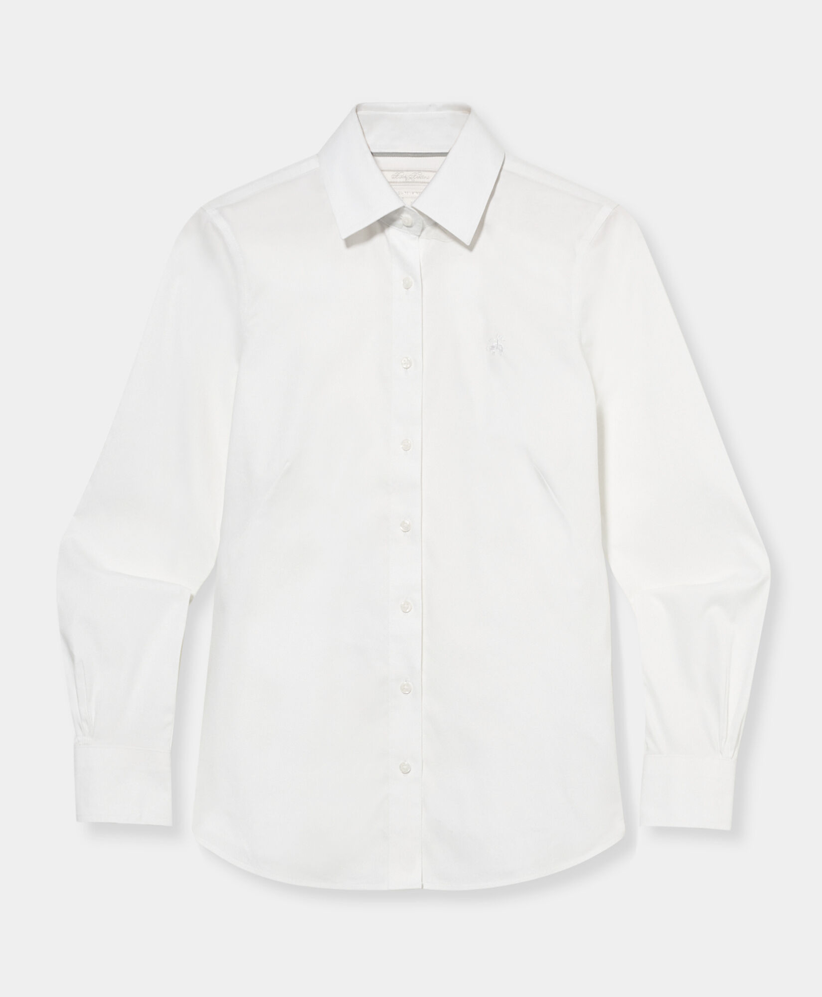 Brooks Brothers Fitted Non-Iron Oxford Pinpoint Supima Shirt with Forward Point Collar White 1000102824US100217238