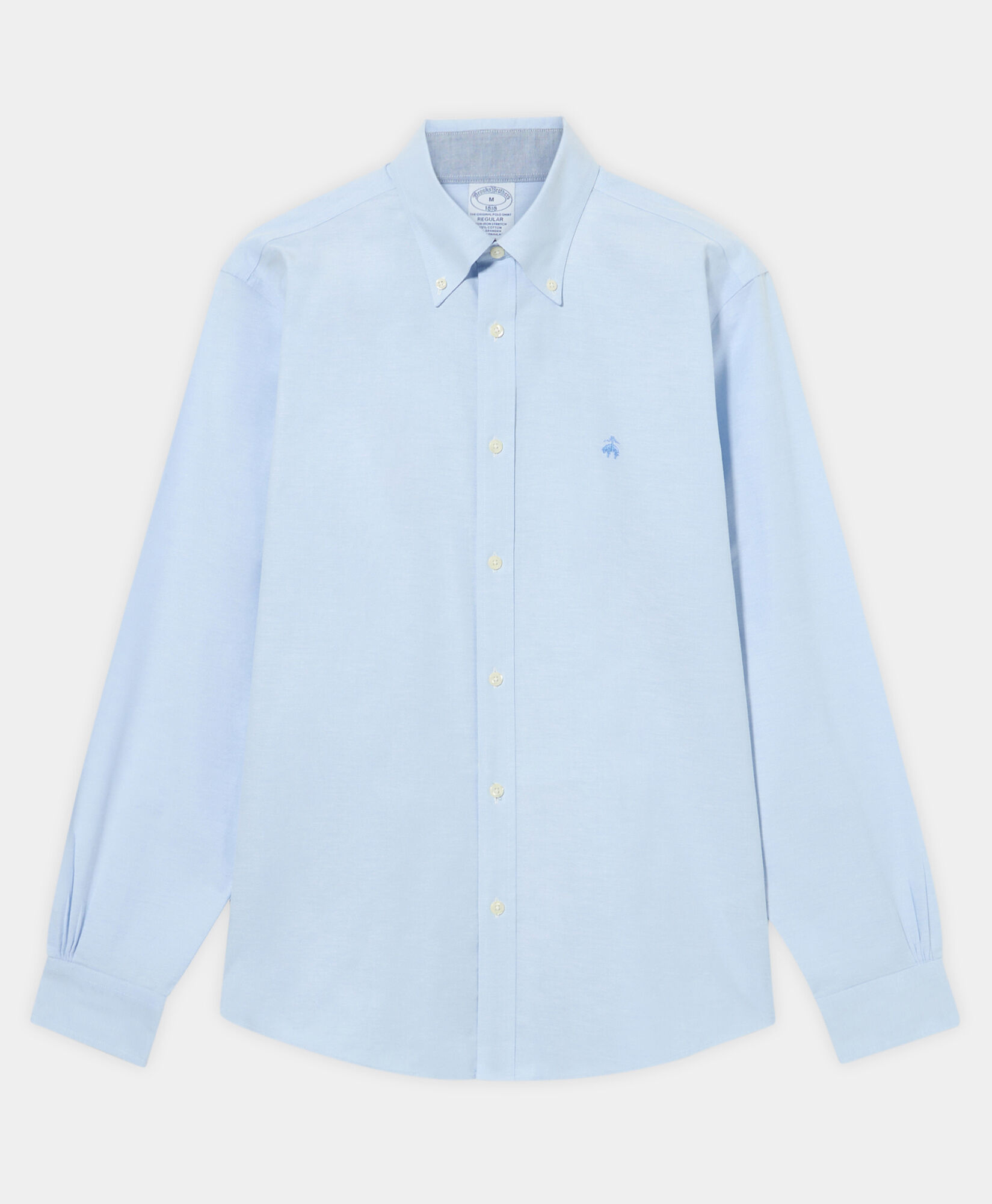 Brooks Brothers Chemise Regular Fit Oxford Non-Iron avec Col Button Down Bleu 1000095299US100199963
