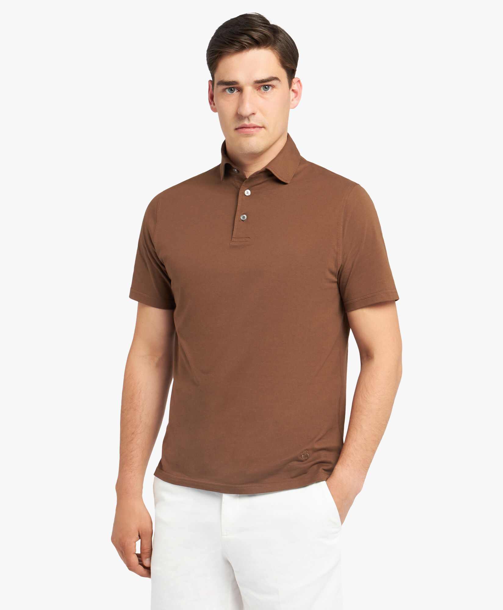 Polo marron de algodon en Marron de hombre Brooks Brothers EU