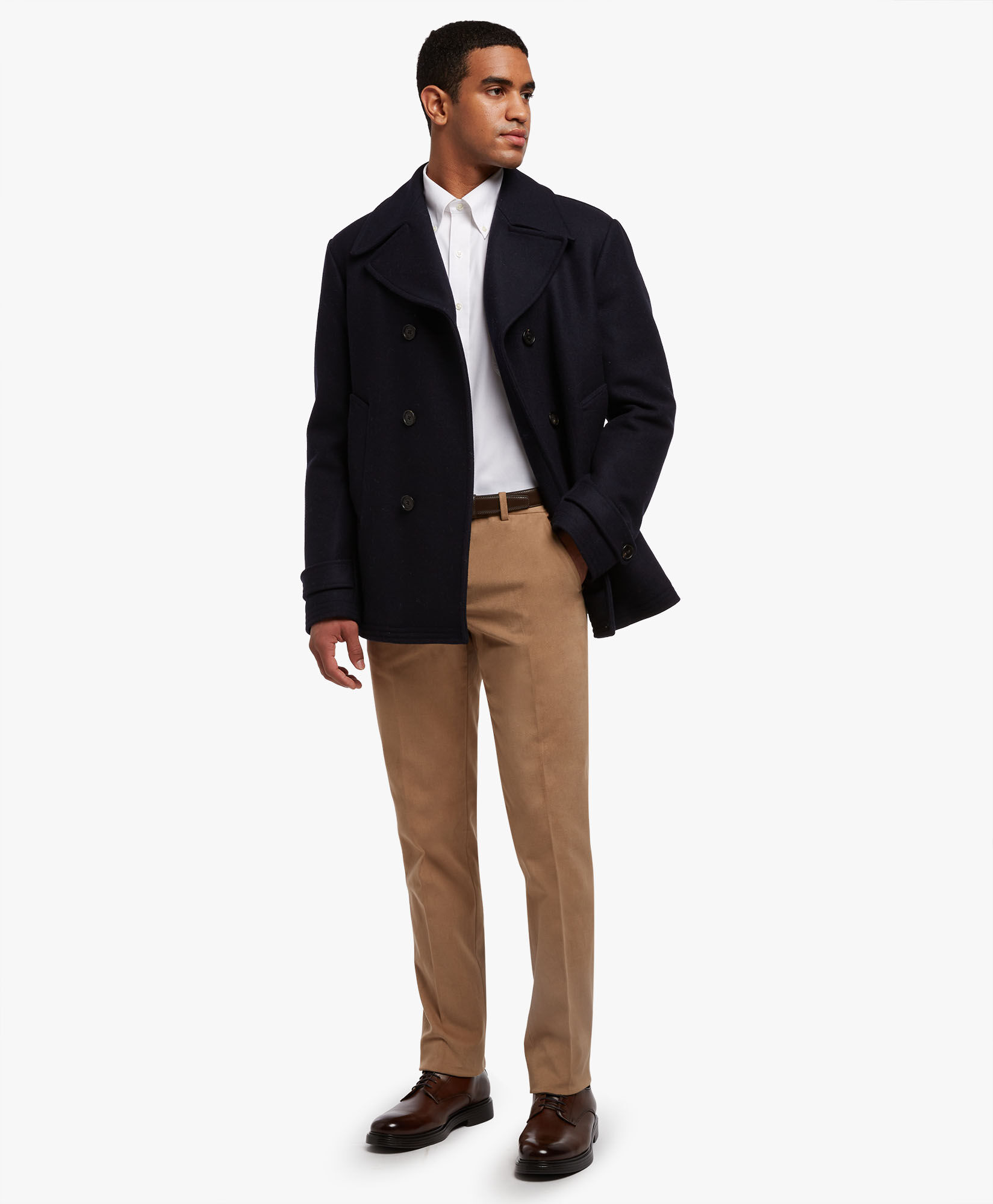 Stretch Cotton Chinos in Brown Brooks Brothers UK