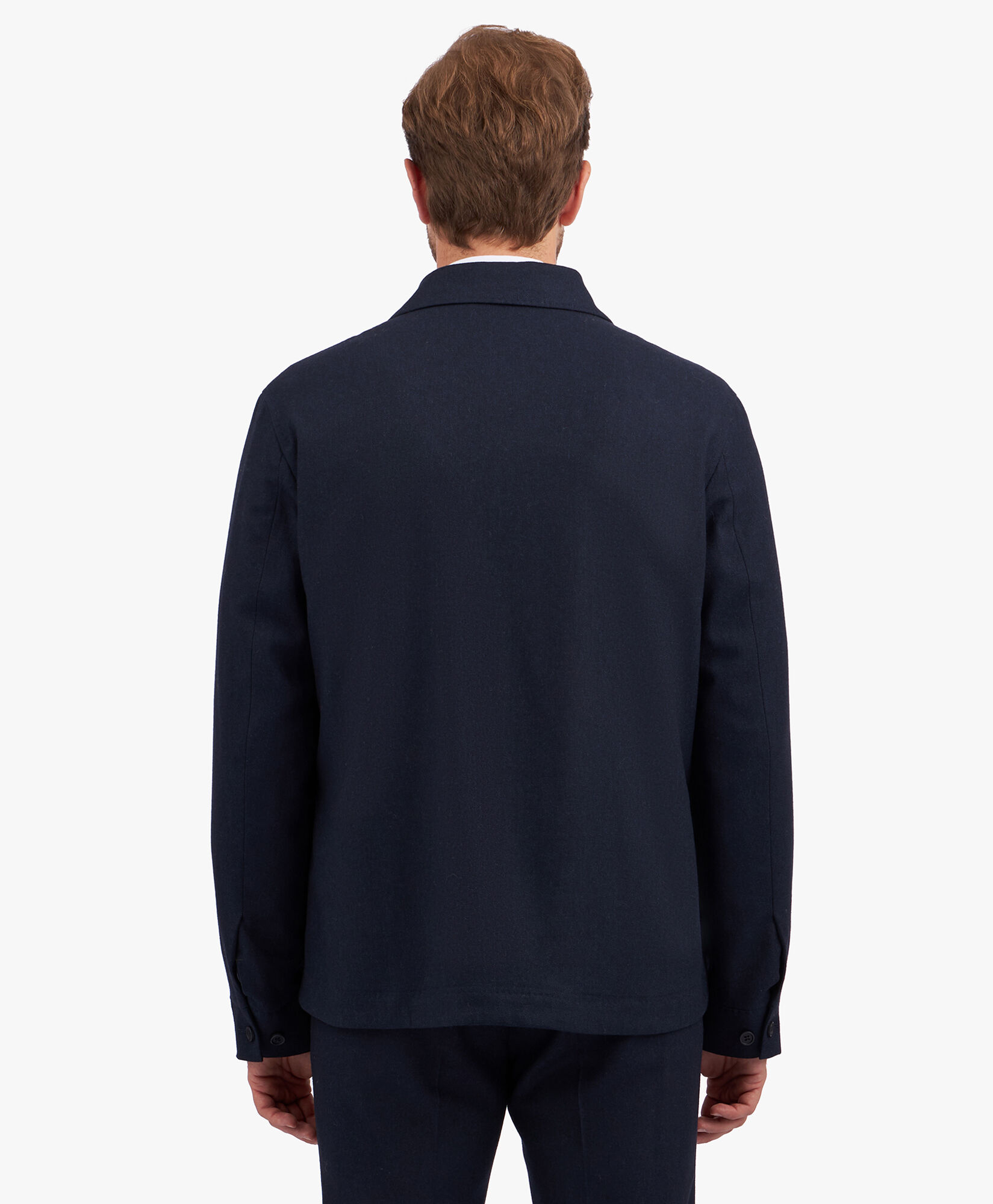 Mens navy overshirt jacket discount