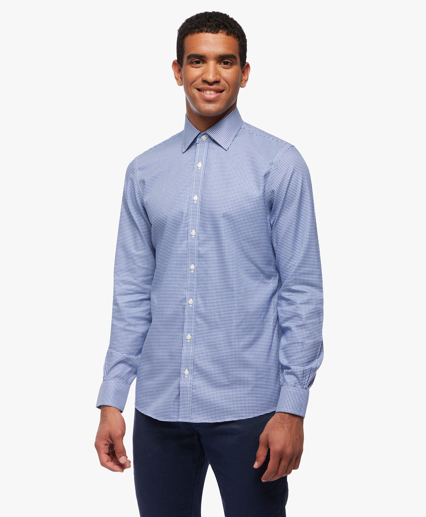 Slim Fit Blue Non Iron Ainsley Collar Dress Shirt in Blue for Men Brooks Brothers UK