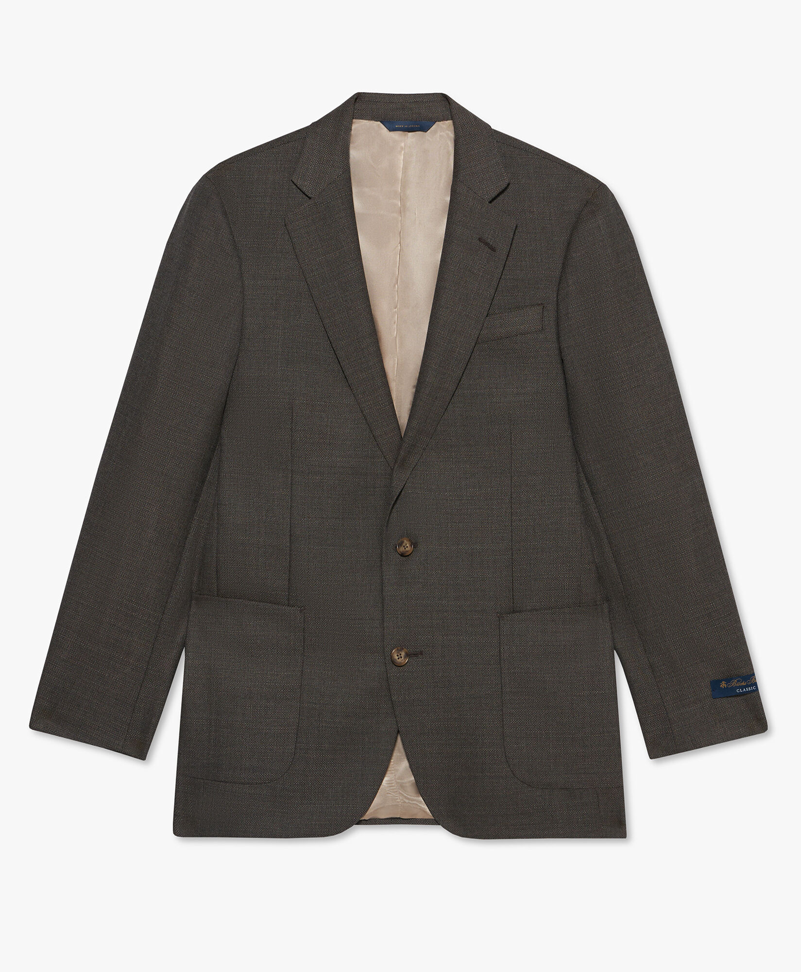 Brown Wool Hopsack Sportcoat in Khaki for Men Brooks Brothers UK