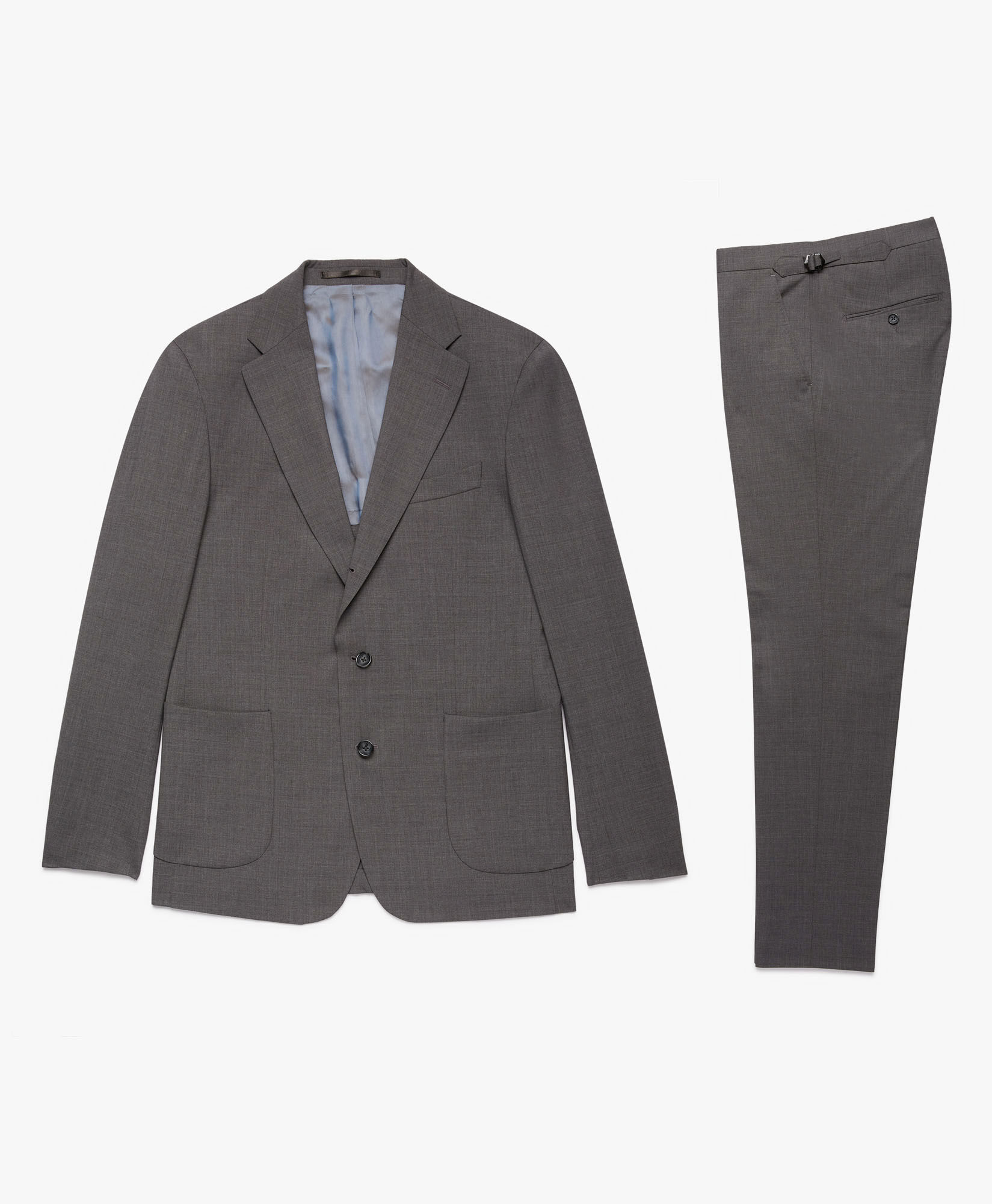 Brooks Brothers Wool-Blend Suit Medium grey STRTP001WVBSP001MDGRP001