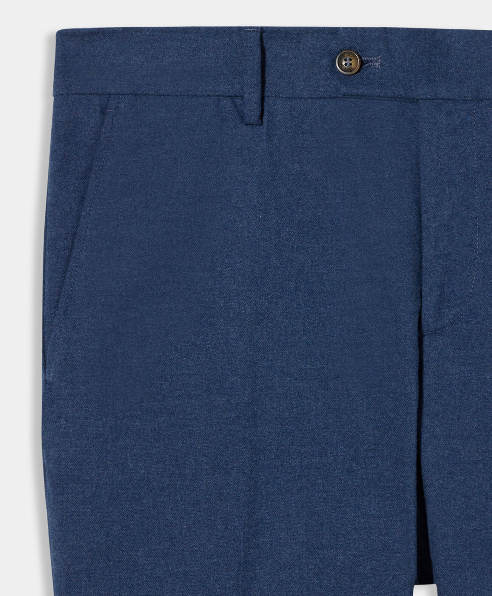 Brooks Brothers Regular Fit Cotton Flannel Chino Light Blue CPCHI063COBSP001LTBLP001