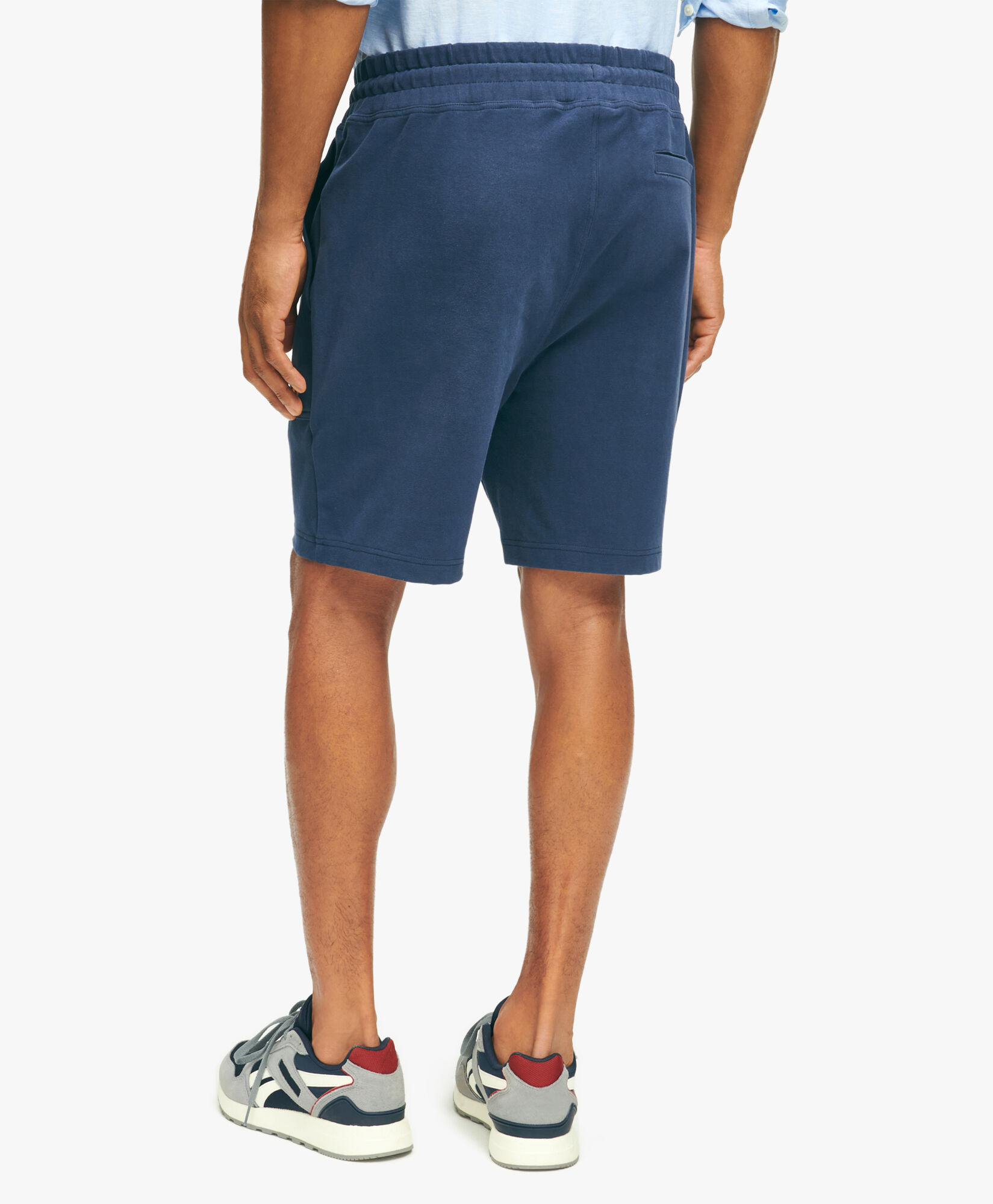 StretchSuededCottonJerseySweatShorts in Navy for Men Brooks Brothers UK