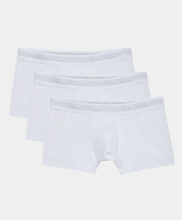 Brooks Brothers Boxers en Coton Uni – Lot de 3 Blanc