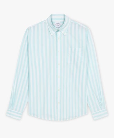 Brooks Brothers Friday Regular Fit Hemd aus Popeline mit Button Down Kragen Himmelblau