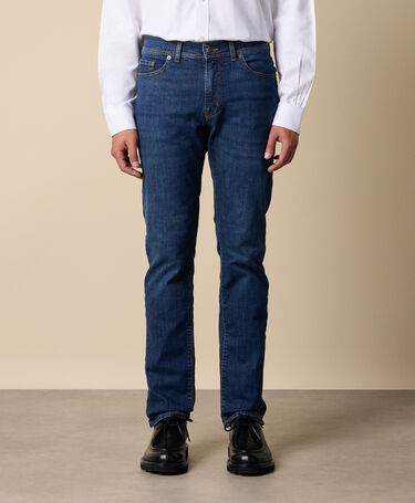 Brooks Brothers Pantalony 5-kieszeniowe z elastycznego denimu Niebieski