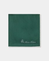 Brooks Brothers Plain Silk Pochette Green