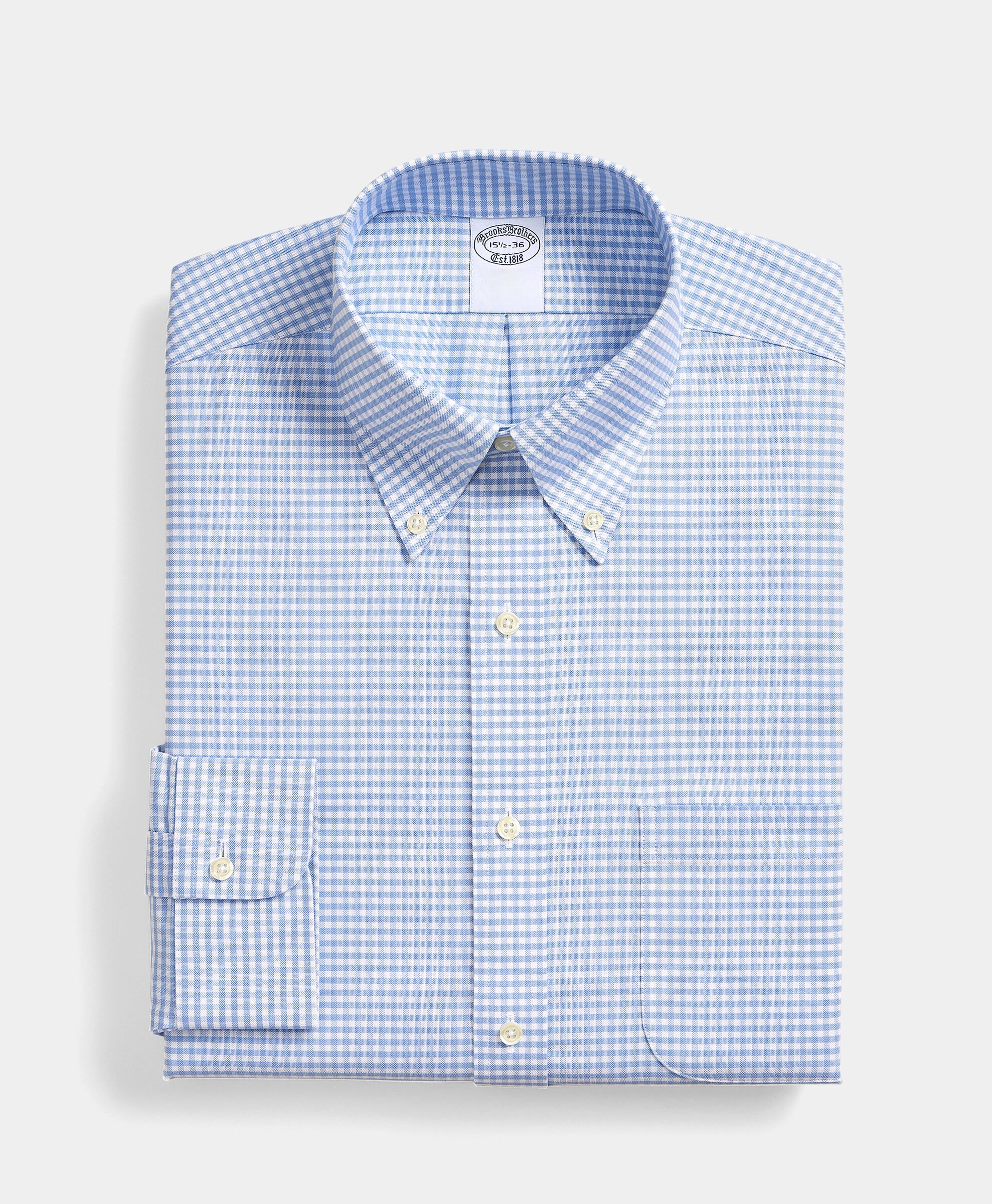 Regular Fit Non-Iron Oxford Shirt with Button Down Collar