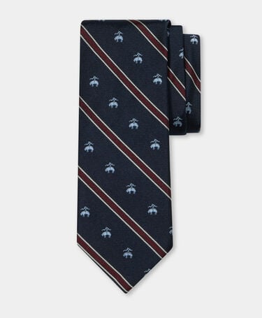 Brooks Brothers Krawat Regimental Golden Fleece Granatowy