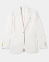 Brooks Brothers Irish Linen Single-Breasted Blazer White
