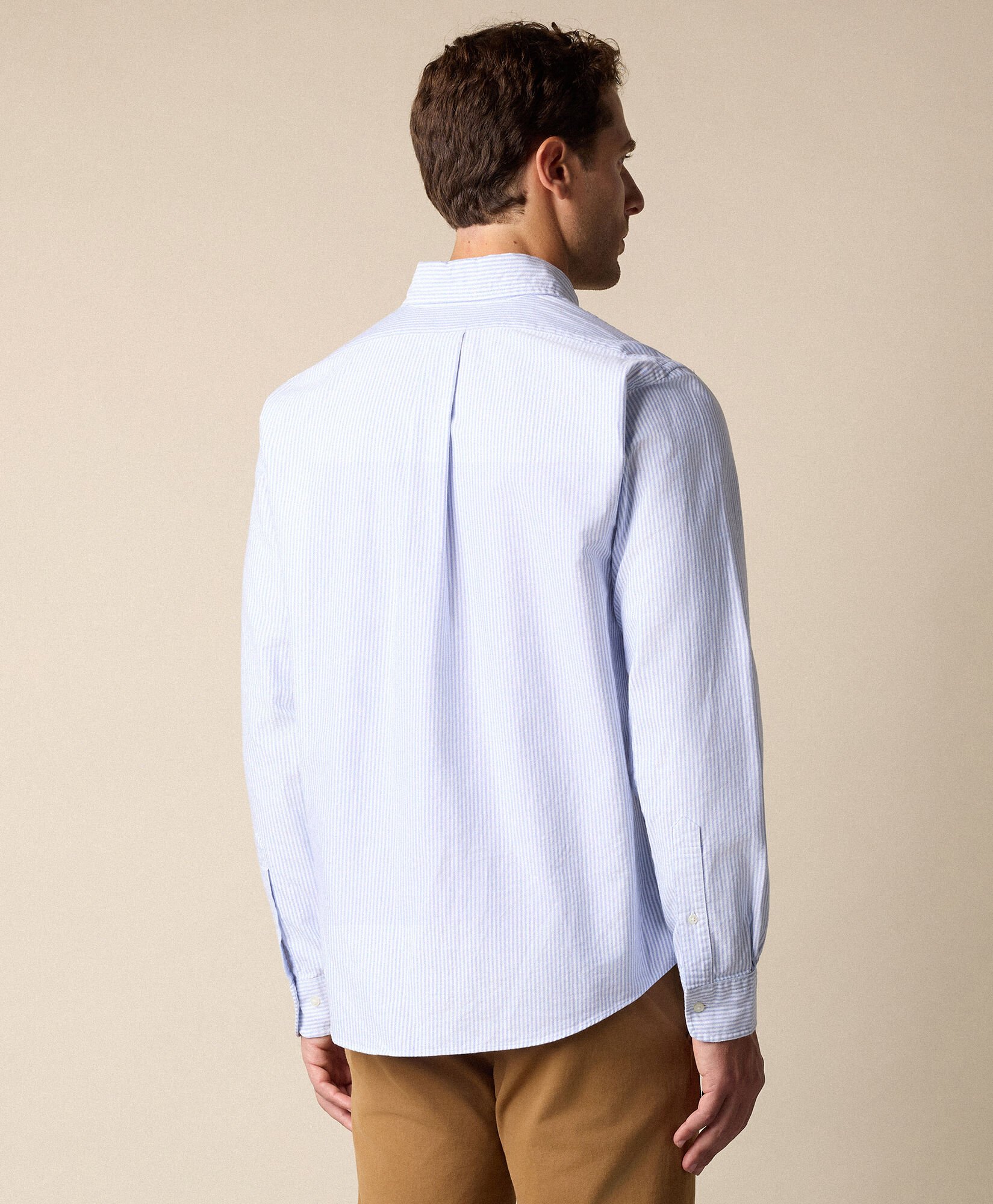 Regular Fit Oxford Shirt with Button Down Collar