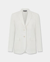 Brooks Brothers Plain Linen Blazer Milk