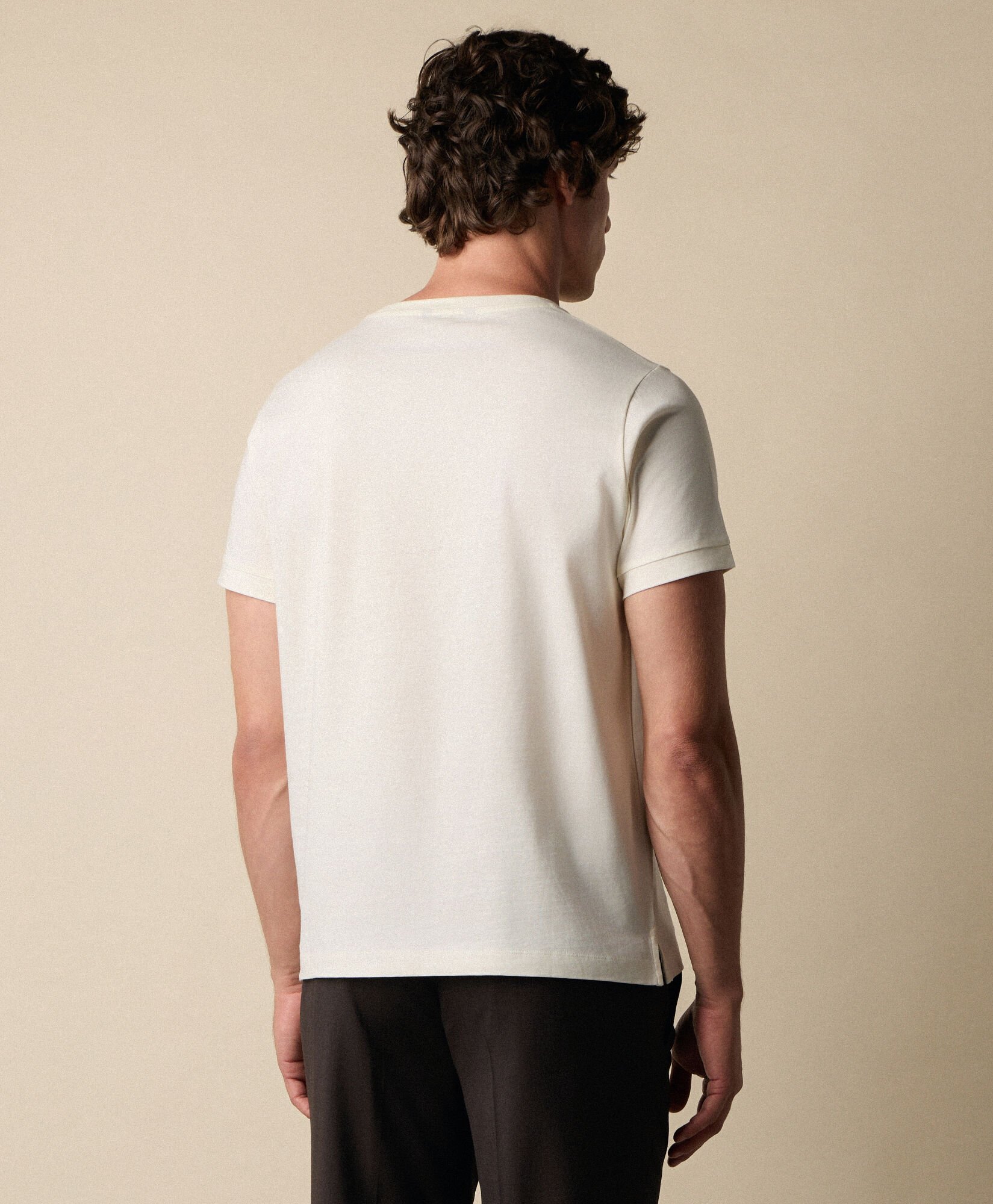 Mercerized Cotton Crewneck T-Shirt