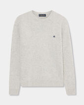 Brooks Brothers Shetland Wool Crewneck Light Grey