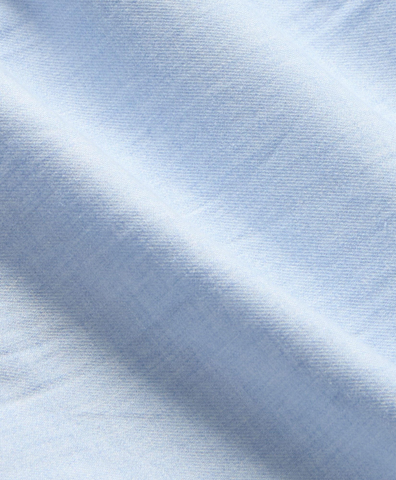 Slim Fit Melange Cotton Flannel Shirt with Spread Collar