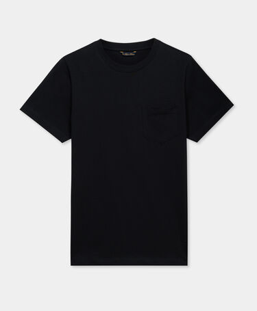 Brooks Brothers T-shirt en Coton avec poche poitrine Noir