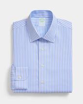 Brooks Brothers Slim Fit Non-Iron Performance Shirt with Ainsley Collar Blue
