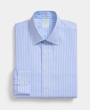 Brooks Brothers Chemise Slim Fit Non-Iron Performance avec col Ainsley Bleu