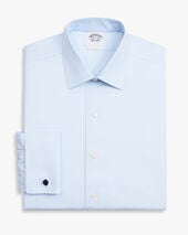Brooks Brothers Slim Fit Non-Iron Stretch Cotton Shirt with Ainsley Collar Light Blue