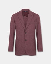 Brooks Brothers Melange Wool Blend Blazer Purple