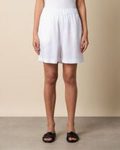 Brooks Brothers Heavy Linen Shorts White