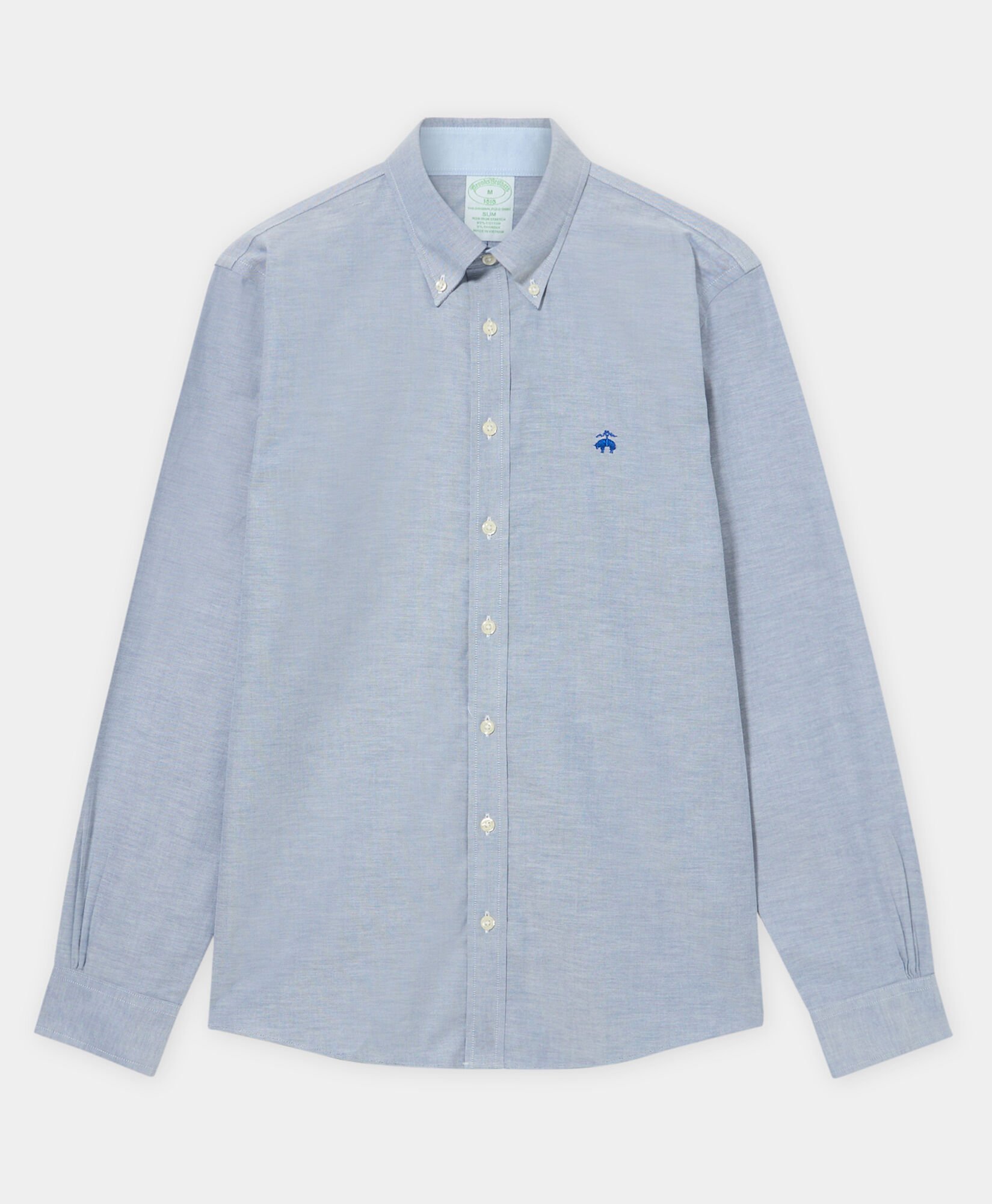 Camicia Slim Fit in Oxford Non-Iron con Collo Button Down