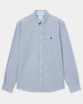 Brooks Brothers Slim Fit Oxford Non-Iron Button Down Shirt Blue