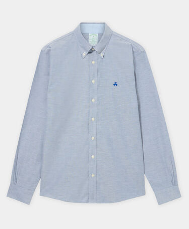 Brooks Brothers Slim Fit Oxford Non-Iron Button Down Shirt Blue