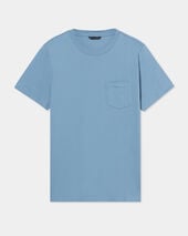 Brooks Brothers T-Shirt aus Baumwolle mit Brusttasche Blaugrau Brooks Brothers T-Shirt aus Baumwolle mit Brusttasche Blaugrau