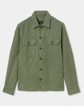 Brooks Brothers Slub Cotton Utility Shirt Jacket Military