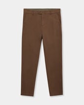 Brooks Brothers Stretch Cotton Micro-Pattern Chino Light Brown