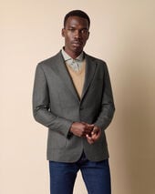 Brooks Brothers Blazer aus Schurwolle Slub Militärgrün Brooks Brothers Blazer aus Schurwolle Slub Militärgrün