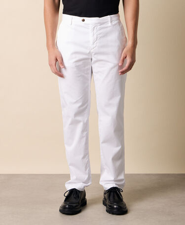 Brooks Brothers Stretch Cotton Twill Chino White