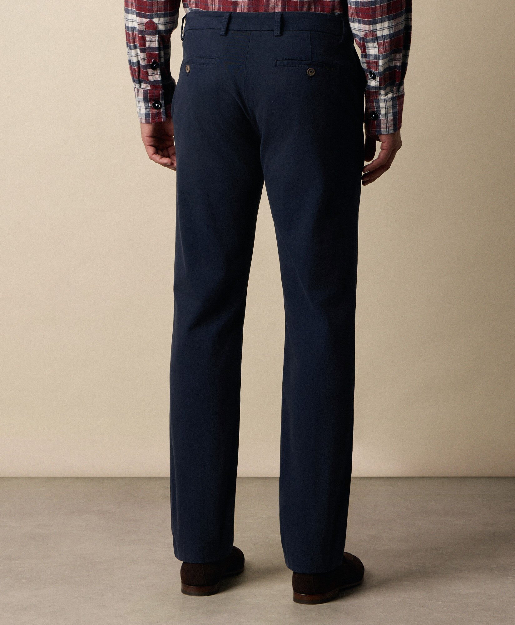 Regular Fit Microtwill Stretch Cotton Chino