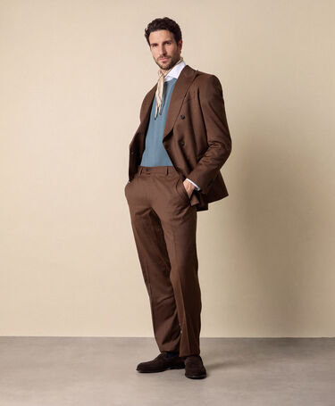  Performance Twill Virgin Wool Suit Rust