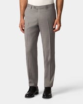 Brooks Brothers Virgin Wool Trousers Light Grey