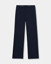 Brooks Brothers Straight Wool Blend Trousers Navy