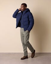 Brooks Brothers Hooded Down Jacket Navy