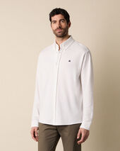 Brooks Brothers Piqué Polo Shirt with Button Down Collar White