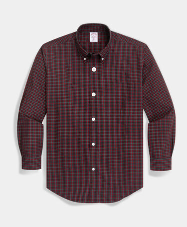 Brooks Brothers Brooks Brothers x Needles - Birdseye-Hemd mit Button-Down-Kragen Rot