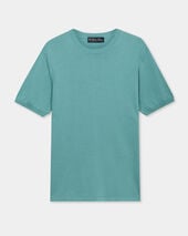Brooks Brothers T-shirt en Coton Mercerisé Bleu Minéral