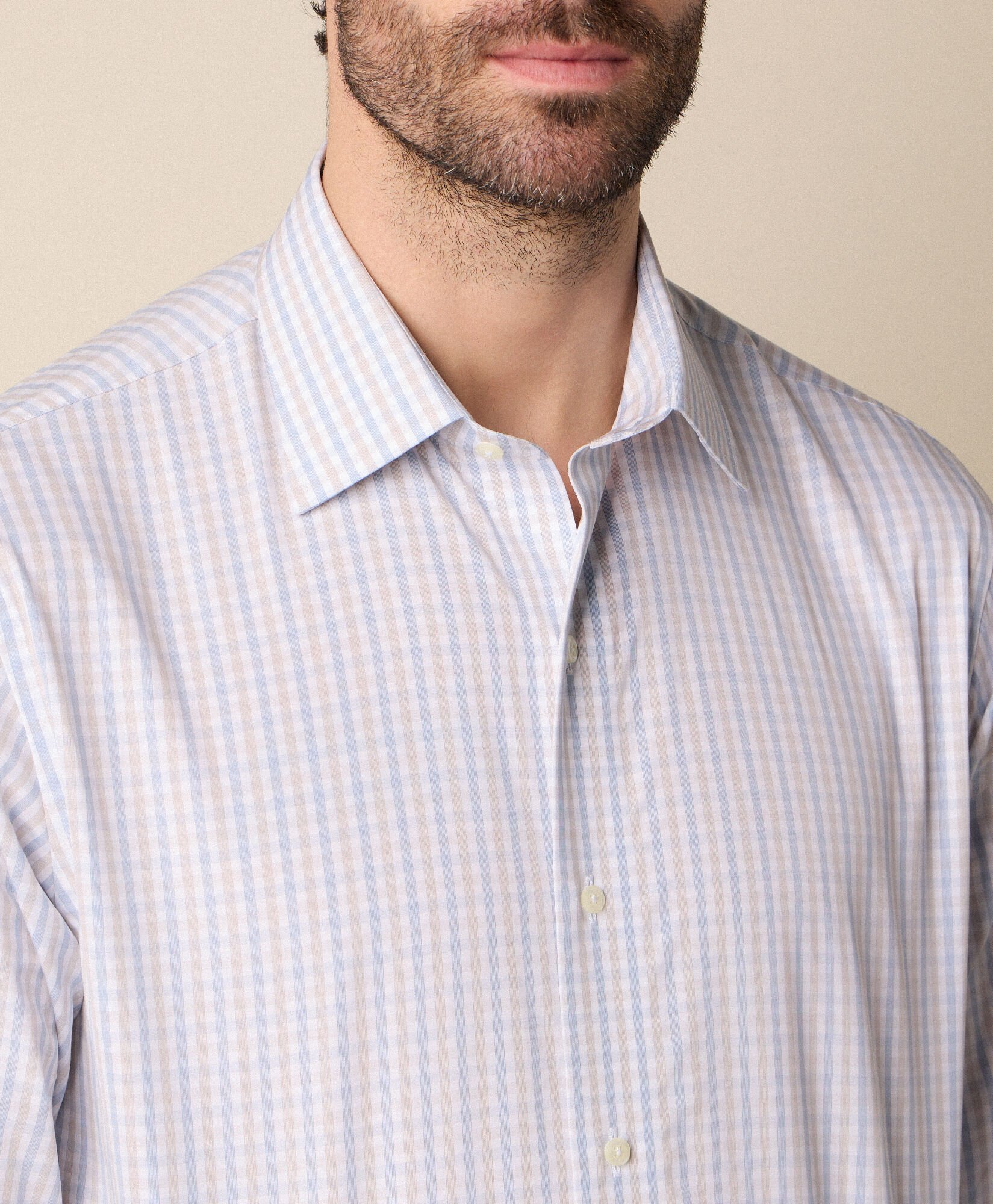 Regular Fit Cotton Shirt with Ainsley Collar