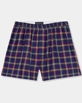 Brooks Brothers Plaid Cotton Boxer Shorts Blue