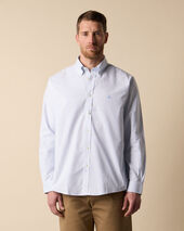 Brooks Brothers Chemise Oxford Non-Iron Coupe Regular avec Col Button Down Bleu Clair