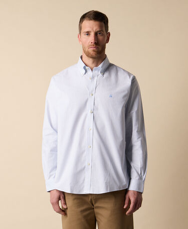 Brooks Brothers Chemise Oxford Non-Iron Coupe Regular avec Col Button Down Bleu Clair