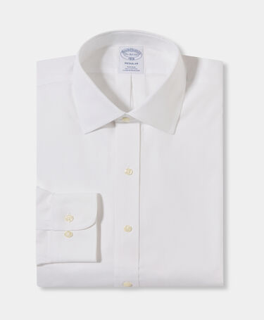 Brooks Brothers Regular Fit Non-Iron Oxford-Hemd mit Ainsley-Kragen Weiß