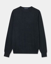 Brooks Brothers Merino Wool Crewneck Sweater Dark Grey